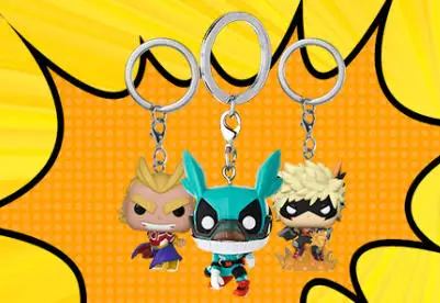 Funko Pop Брелок Игрушка My Hero Academia Deku Kyoka Jiro Neito Monoma Izuku Midoriya Shoto Todoroki All Might Bakugo ПВХ Игрушки
