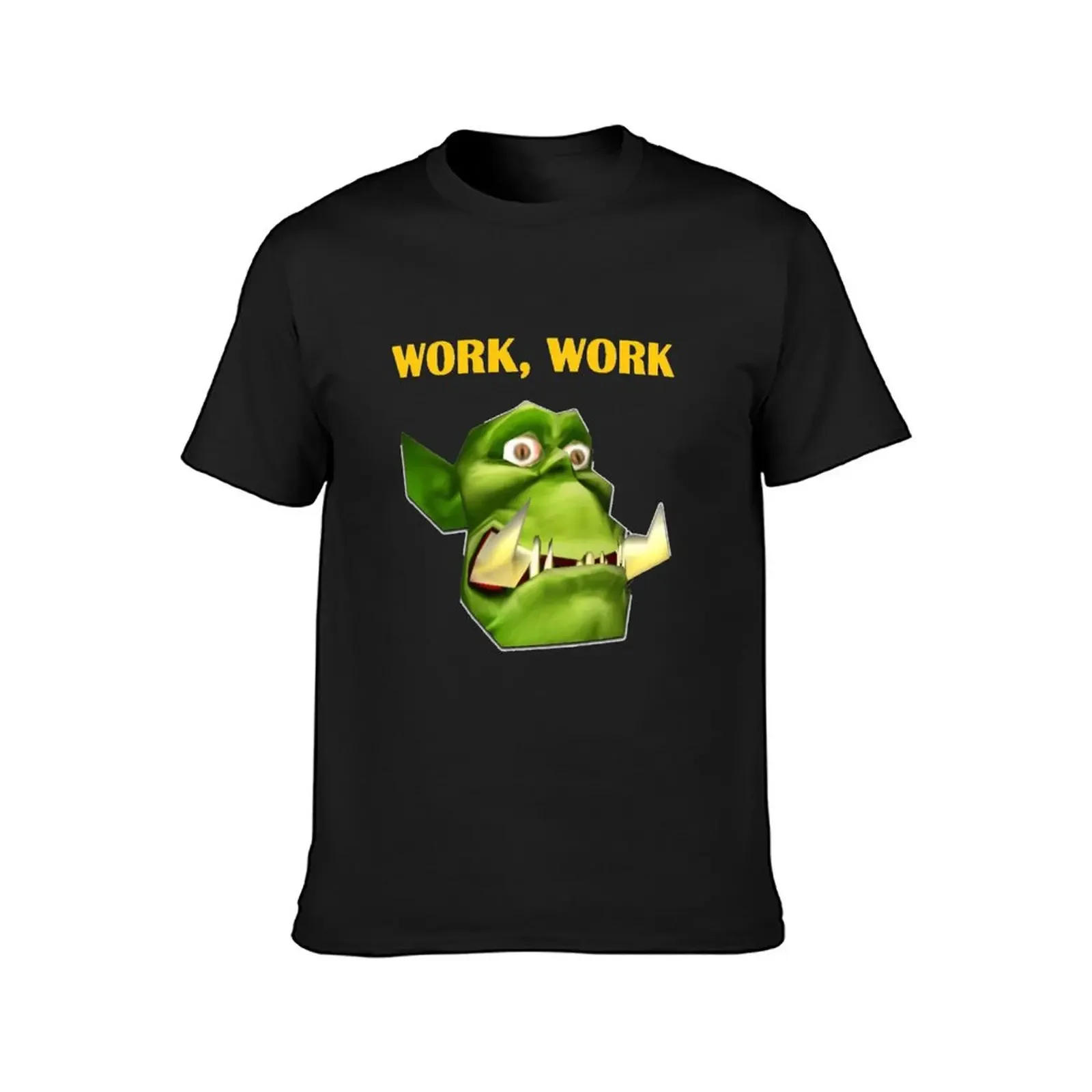 Фото Офисный пион - футболка Workaholic, экстетическая одежда, кавайная одежда, футболки, комплект футболок для мужчин №2