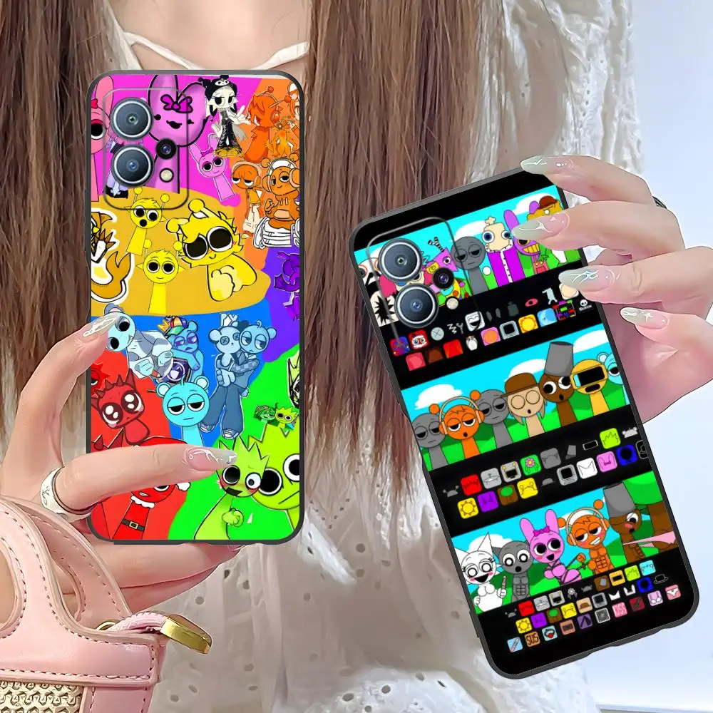 Чехол для телефона Sprunki Game для Huawei P60 P50 P40 P30 P20 P10 P9 P8 Pro Lite Plus, черный красивый чехол для мобильных телефонов