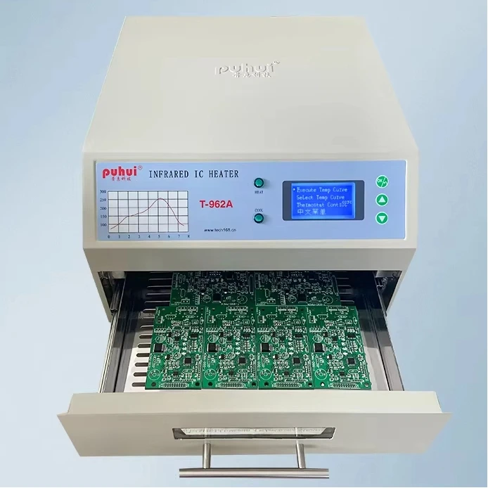 T-962A Инфракрасный нагреватель IC Печь для оплавления BGA SMD SMT Паяльная станция 1500 Вт Печь для оплавления 300*320 мм Сварочное оборудование и расходные материалы