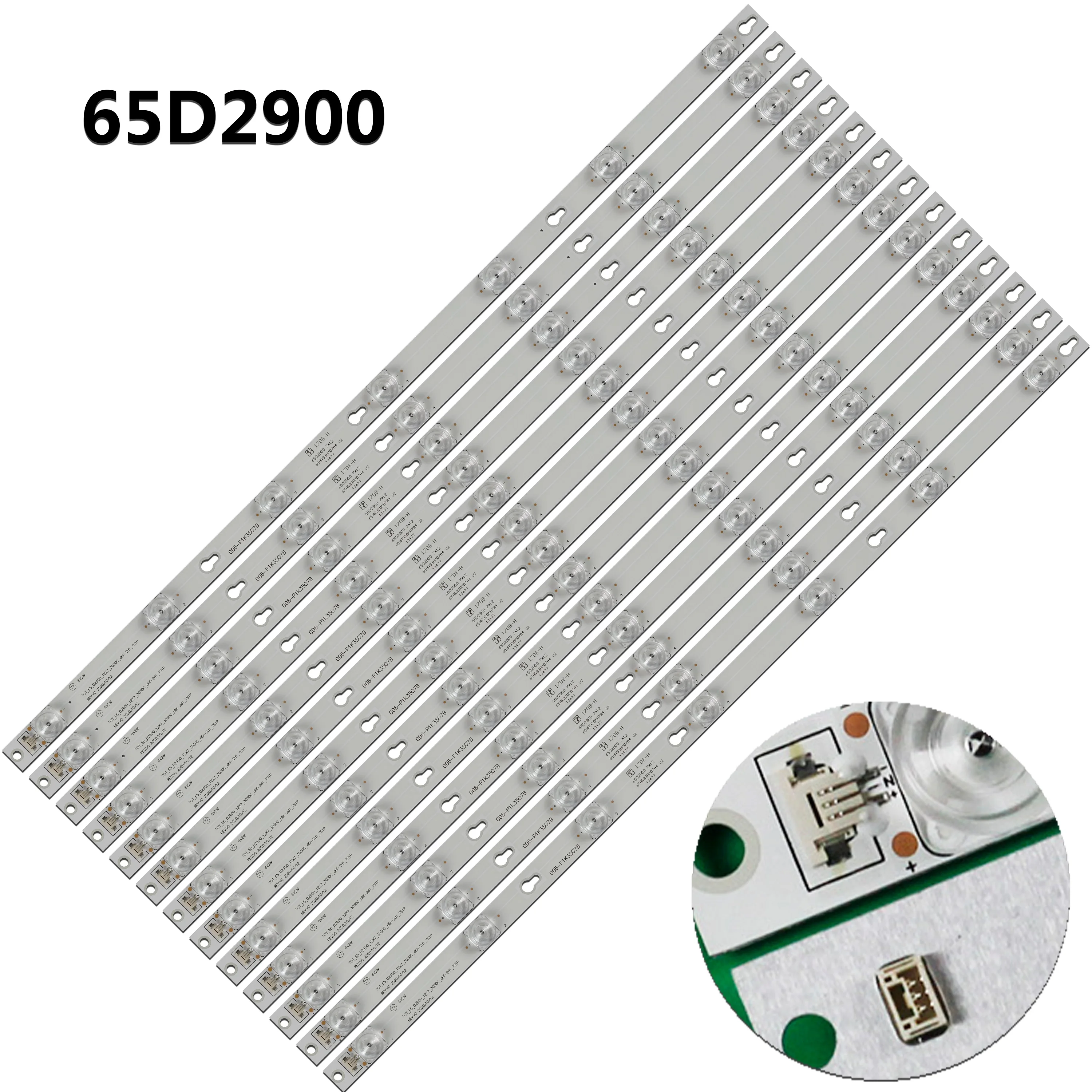 Лента светодиодной подсветки для телевизора 65UT6006 L65P2US 65S405TAAA 65UC6316 65UC6326 65UC6426 U65P6006 LVU650ND1L 65S405TCBA 65A730U