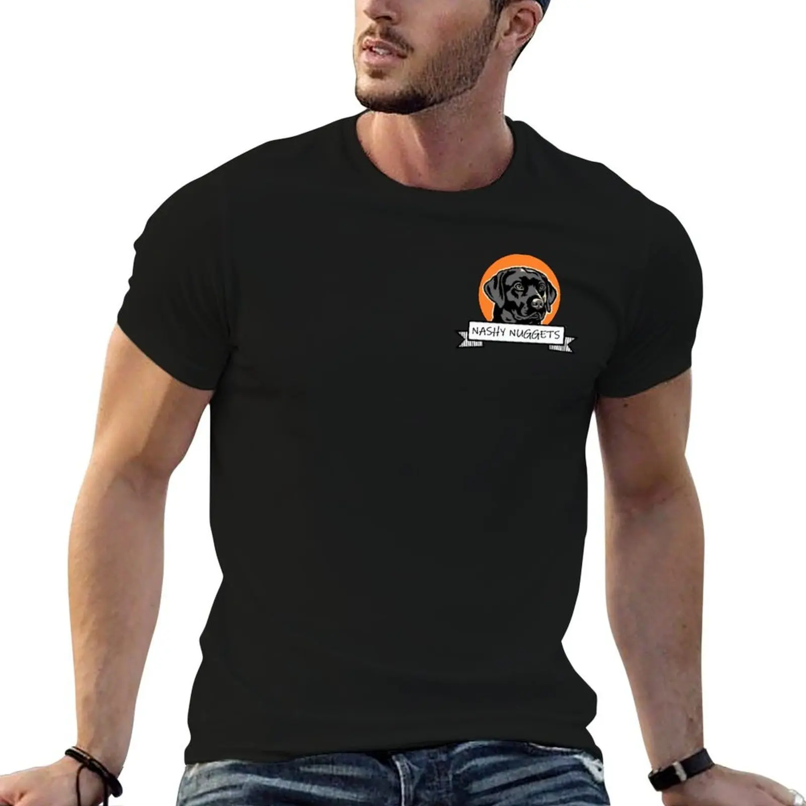 Фото Nashy nuggets T-Shirt man t shirt cotton high quality anime t shirts for man T-Shirt №4