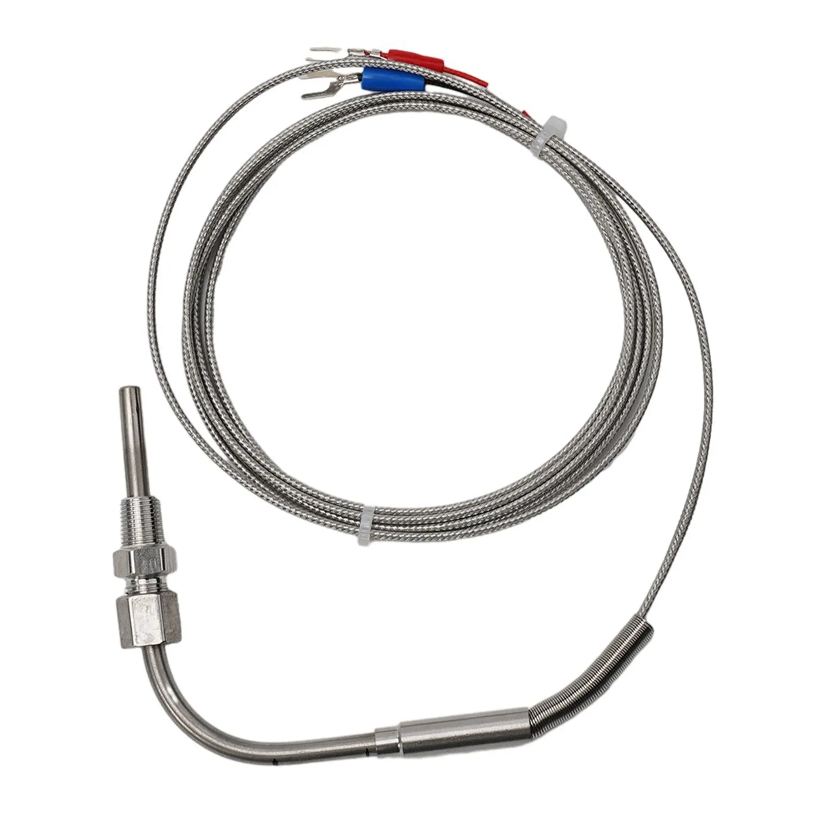 EGT 1/8 NPT Тип K Термопара Выхлопной зонд Высокотемпературный датчик Регулируемая бронированная термопара из нержавеющей стали