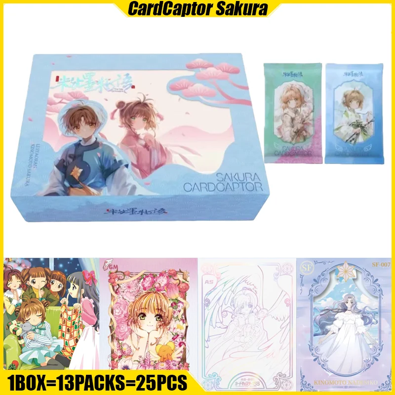 Карты JioJio Cardcaptor Sakura, сказка розовых и чернил, коллекционные карты аниме, коробка Mistery, настольные игры, игрушки, подарки на день рождения для девочек