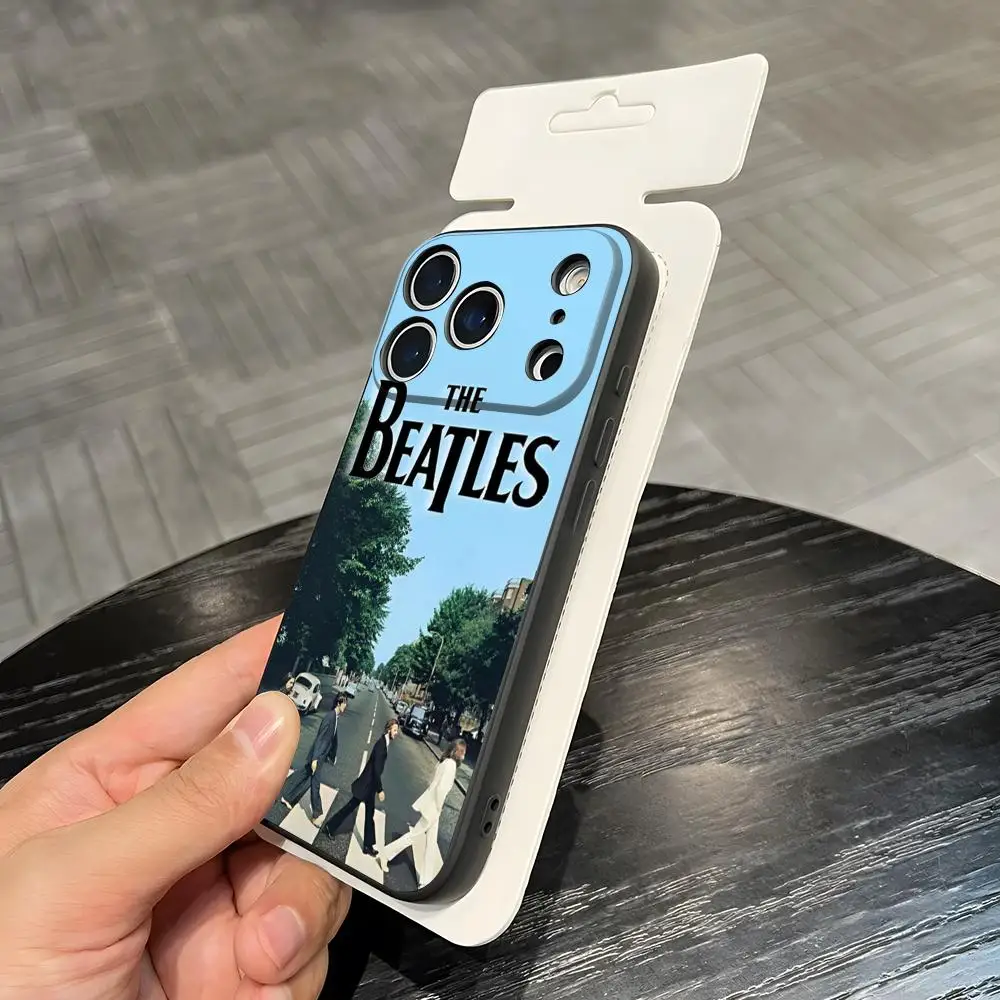 Чехол для телефона Band The B-Beatl-es для iPhone 17 Ari 16 E Pro Max 15 14 13 Mini 12 Pro 11 XS Max 7 8 Plus, черный мягкий корпус
