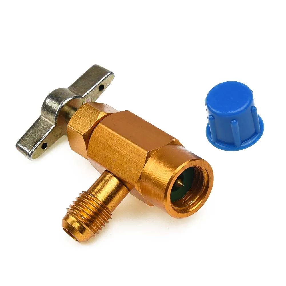 Фото R 134a R 134 AC DV 134, латунный открывающий клапан CAN TAP, легко подключаемый, совместимый с автоматическими системами кондиционирования воздуха №2