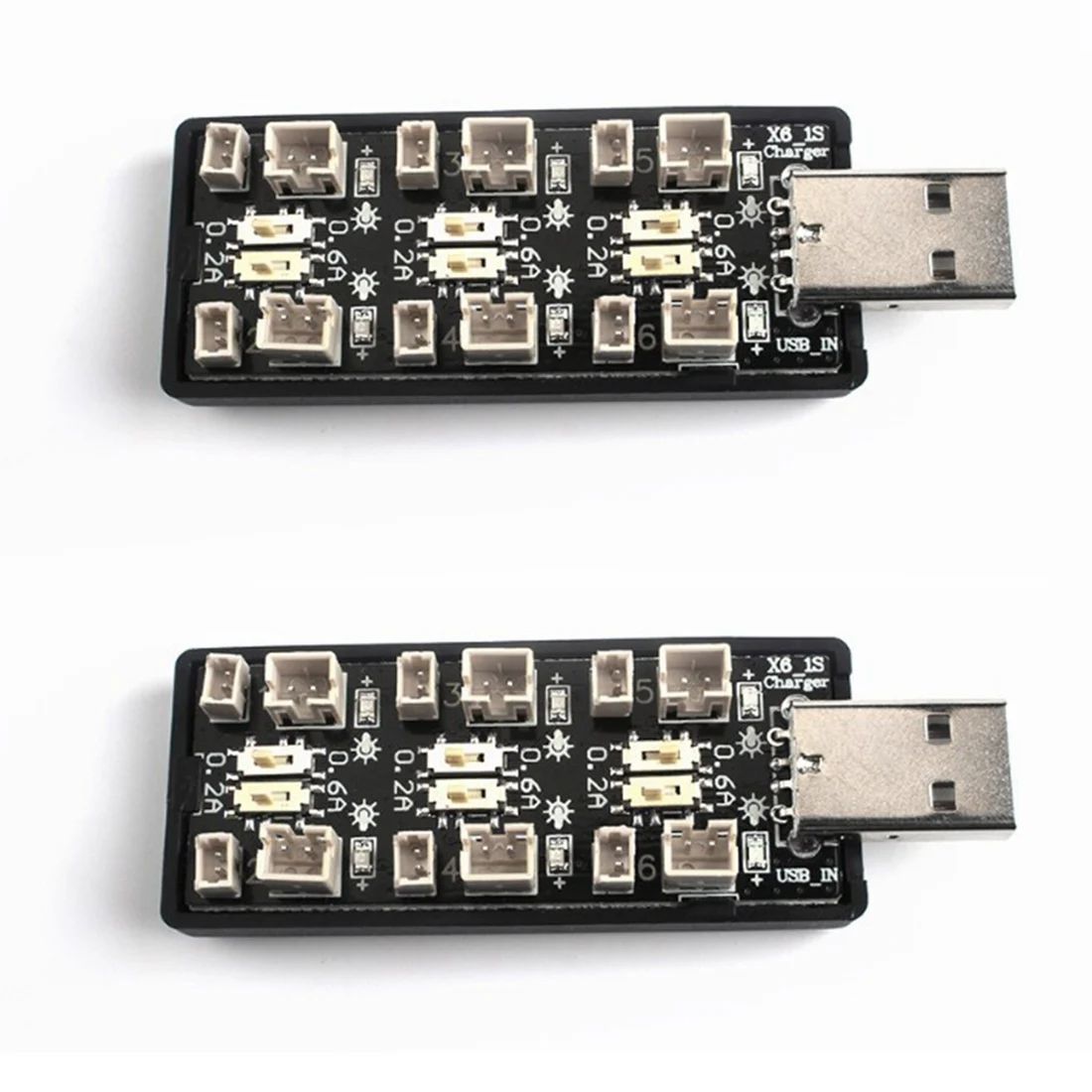 2 шт. 1S 6CH 4,35 V LiHv Lipo плата адаптера для зарядки аккумулятора 5V 3A USB PH 3. 0 2.0 зарядная плата для радиоуправляемой игрушечной модели