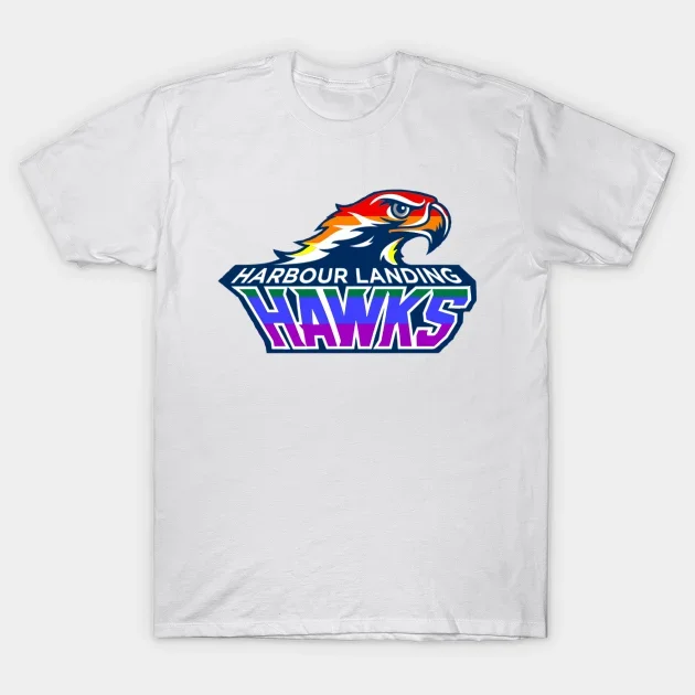 2021 Мужская/женская летняя белая уличная мода хип-хоп Hawks Pride! Хлопковая школьная футболка с коротким рукавом