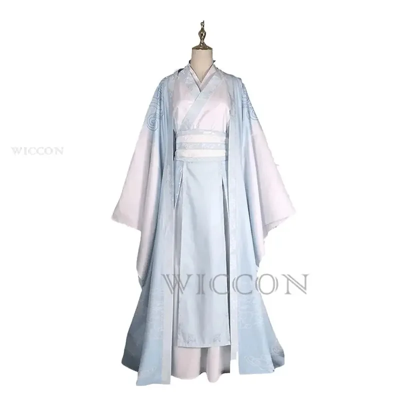 Костюмы для косплея Lan Wangji Mo Dao Zu Shi, оригинальный древний парик LanZhan, костюм гроссмейстера демонического культивирования Unisesa; 2 'k, 8;