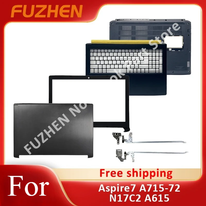 Сменный чехол для ноутбука Aspire 7 A715-72 N17C2 A615, задняя крышка ЖК-дисплея/передняя панель/петли/подставка для рук/нижняя часть корпуса