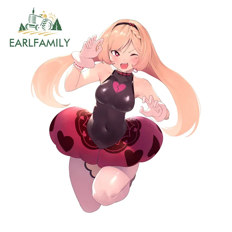 EARLFAMILY 13 см x 11,4 см милые Aise Yuria автомобильные наклейки Kawaii аниме наклейки для ноутбука красивая защита двери автомобиля декор для доски для серфинга Внешние аксессуары