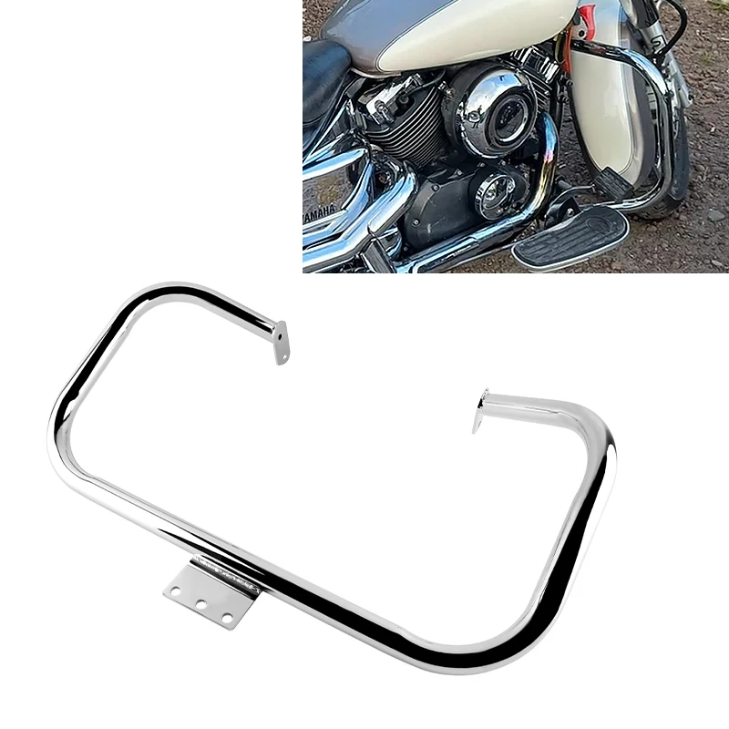 Хромированная защита двигателя для мотоцикла, аксессуары для Yamaha Vstar Dragstar Classic Custom 400 650 1997-2018