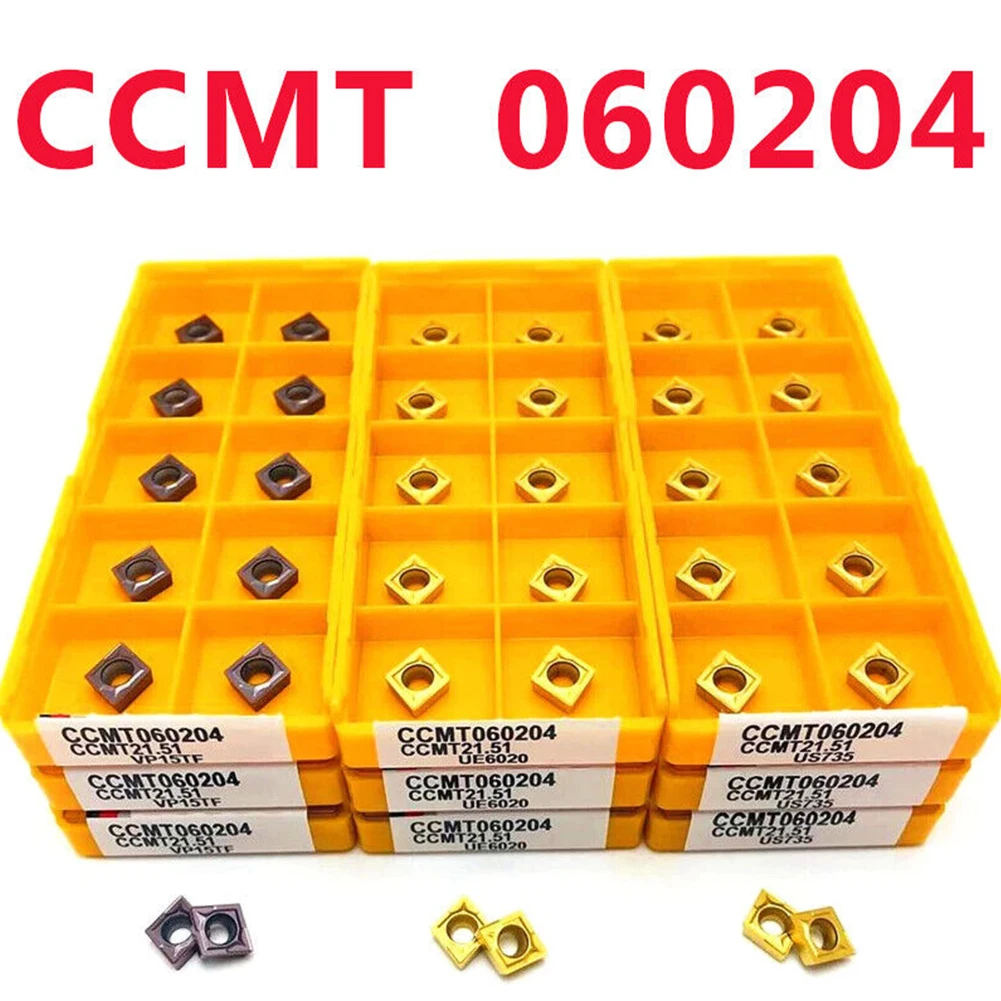 Лезвия карбидные CCMT060204 VP15TF/UE6020/US735, 10 шт.