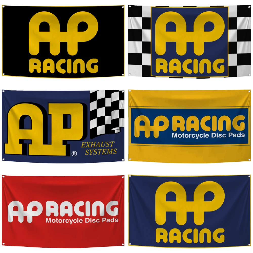 2 × 3 фута 3 × 5 футов AP Racings флаг полиэстер цифровая печать Гоночная машина штора-гобелен для декора