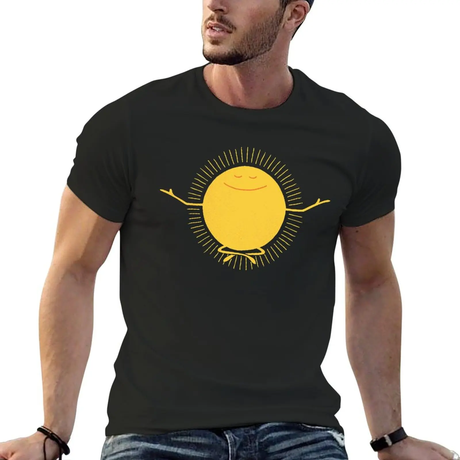 Футболка Sun Worshipper с животным принтом для мальчиков, одежда в стиле хиппи, мужские футболки с рисунком в стиле аниме, большие и высокие