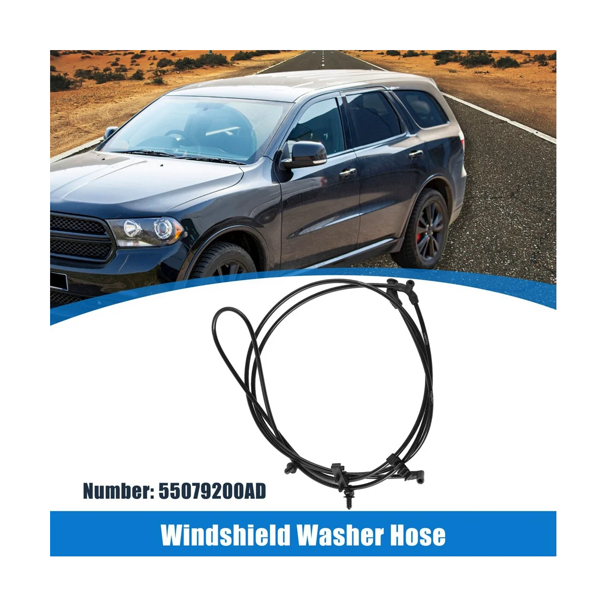 Фото Форсунка жидкости омывателя лобового стекла 55079200AD для Jeep Grand Cherokee Для Dodge Durango №3