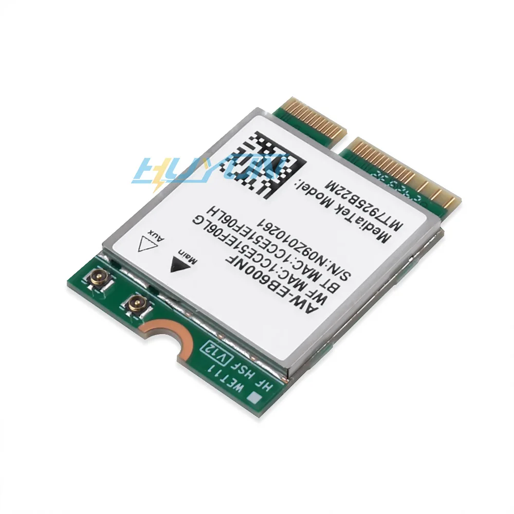 Фото 7-дюймовая трехдиапазонная Wi-Fi Bluetooth-карта M.2 NGFF MTK7925 с внутренними антеннами №3