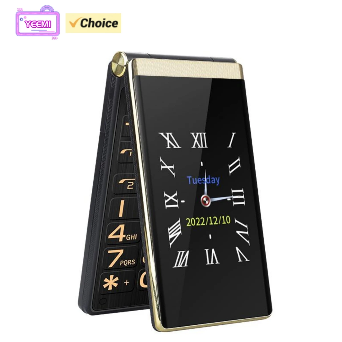 Телефон-раскладушка Yeemi M1 GSM 2G, 2,8 дюйма, две SIM-карты, MTK, два дисплея, FM, Mp3, Mp4, Micro USB