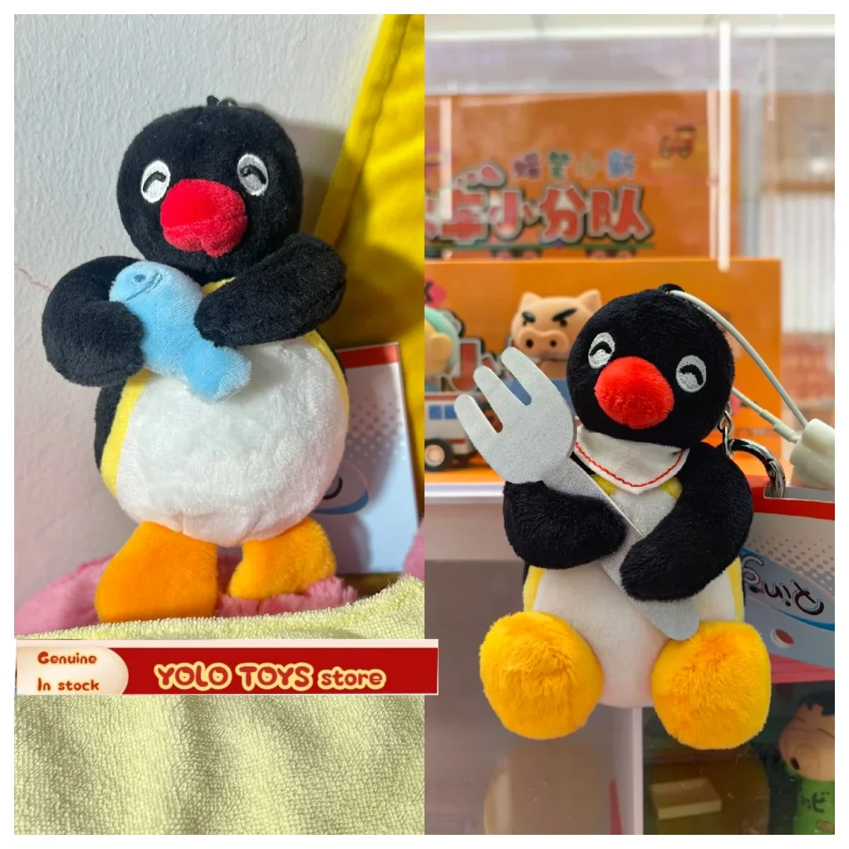 Фото Натуральная плюшевая подвеска Pingu, серия милых аксессуаров для кукол-пингвинов, подарок, милая девушка-пингвин, фестиваль, подарочный пакет, аксессуары, кулон №2