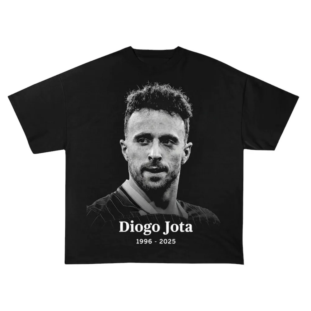 Футболка Diogo Jota RIP Jota 1996–2025 Модные футболки Летняя футболка унисекс с короткими рукавами Уличная хлопковая футболка в стиле хип-хоп