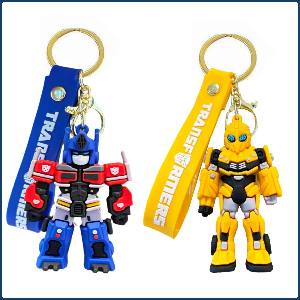 Креативные брелки-трансформеры Q версии Optimus Prime Bumblebee, классические популярные IP-ролевые крутые художественные подвески, украшение, подарок для ребенка