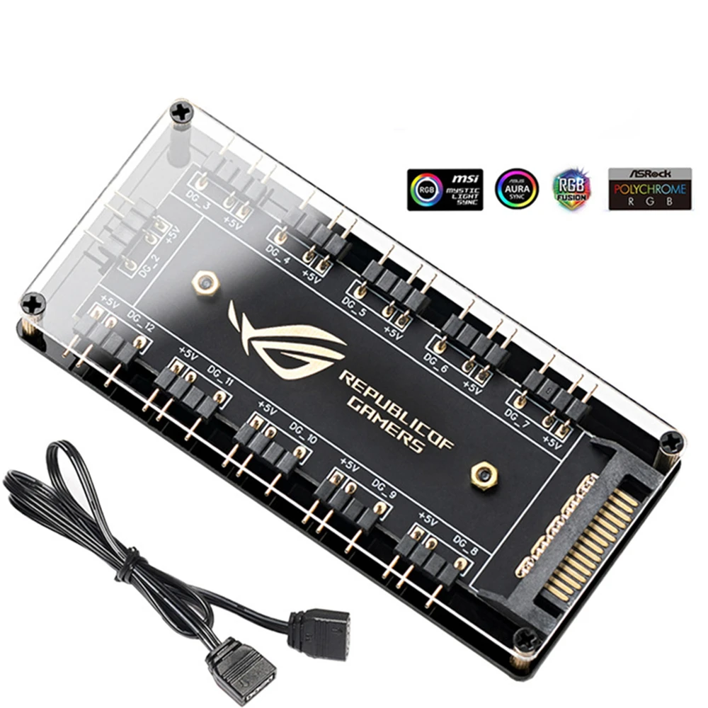 Кабель-разветвитель для ASUS AURA SYNC RGB, 5 В, 3 контакта