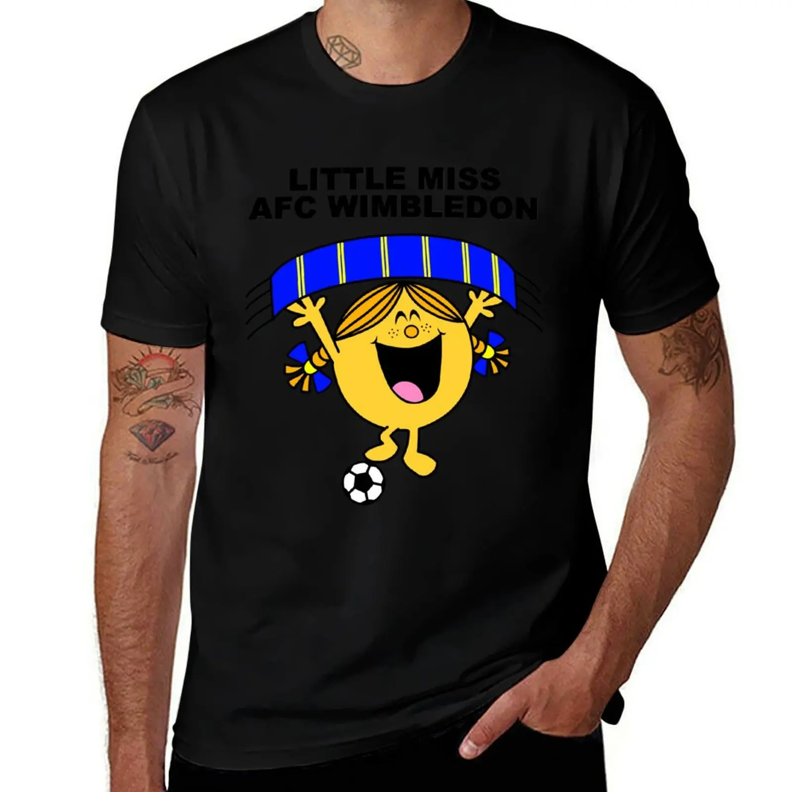 Футболка Little Miss AFC Wimbledon, мужские хлопковые мягкие дизайнерские футболки