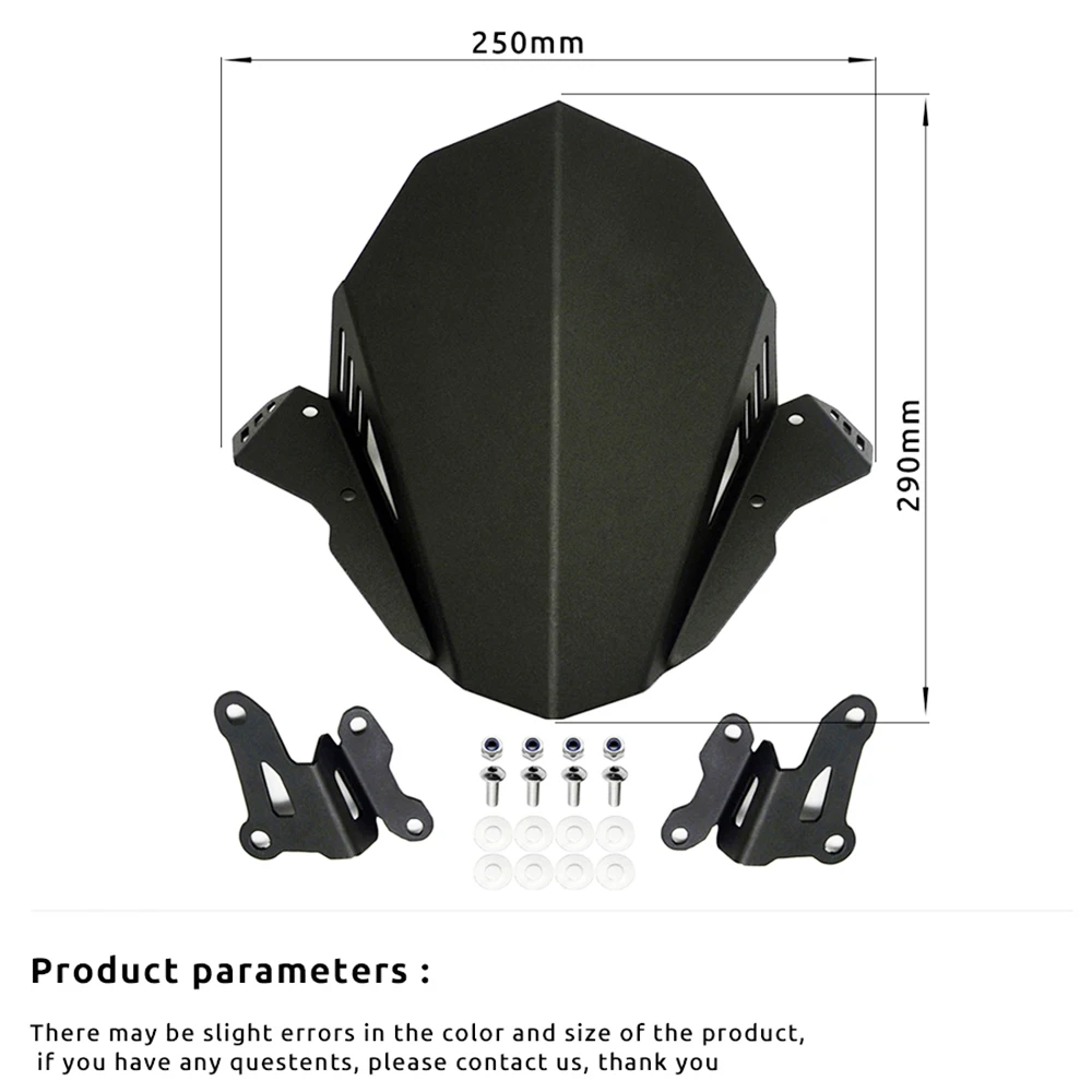 Фото Подходит для Yamaha MT 09 MT09 SP ABS MT-09 FZ-09 2017-2020, лобовое стекло мотоцикла, передняя крышка прибора, дефлектор лобового стекла, защита №3