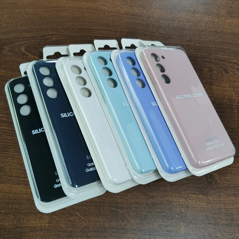 Фото Чехол для Samsung Galaxy S23 S24 Ultra Plus, чехол из жидкого силикона, шелковистая мягкая на ощупь защитная задняя крышка для S23 S23Plus S23 + S24 + №2