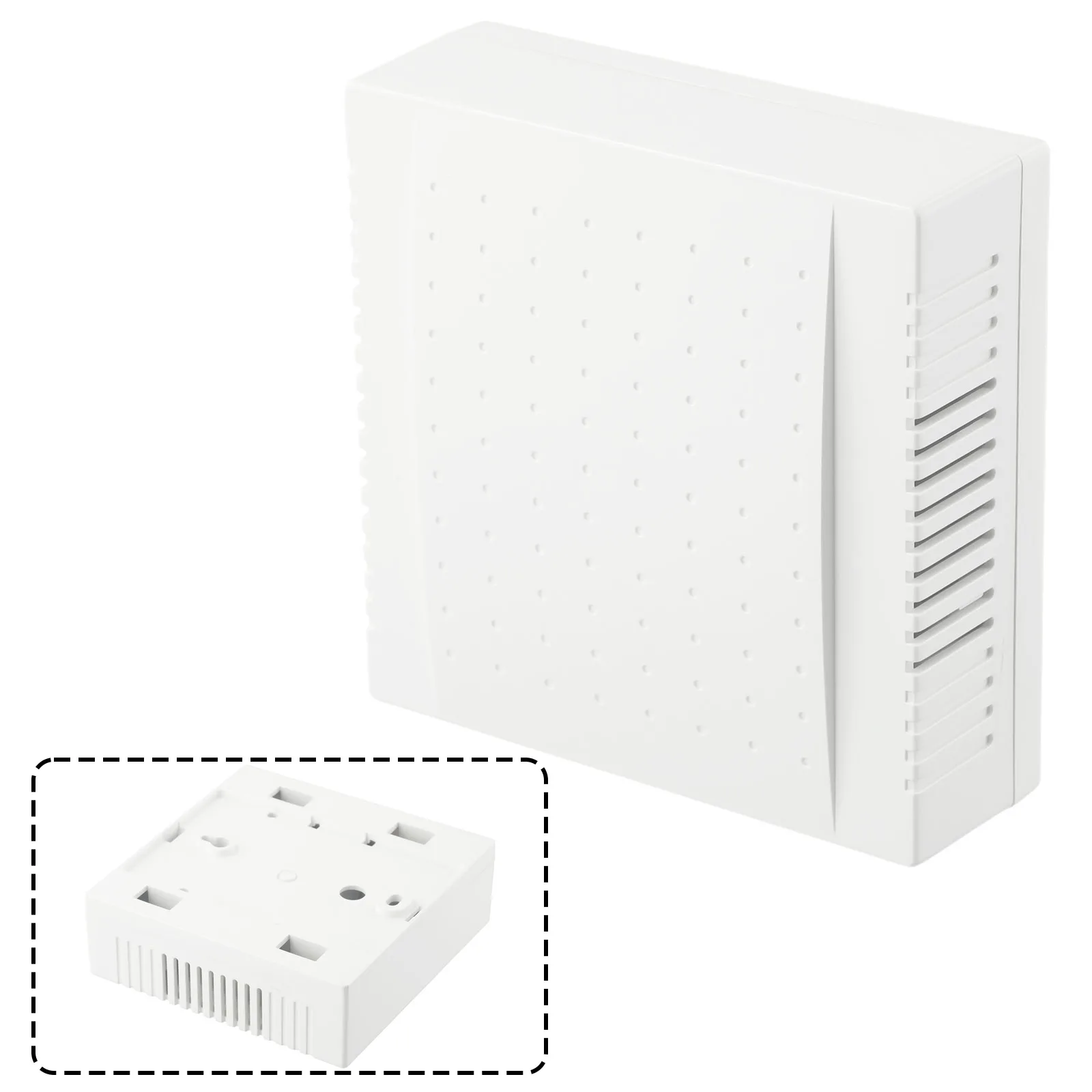 Фото 1 шт. 108*108*36 мм 220 В ABS/ПК Witte Bekabelde Deur Chime Panel Din Don Groot Volume Duidelijk Geluid Voor Home Office Hotel Villa №2