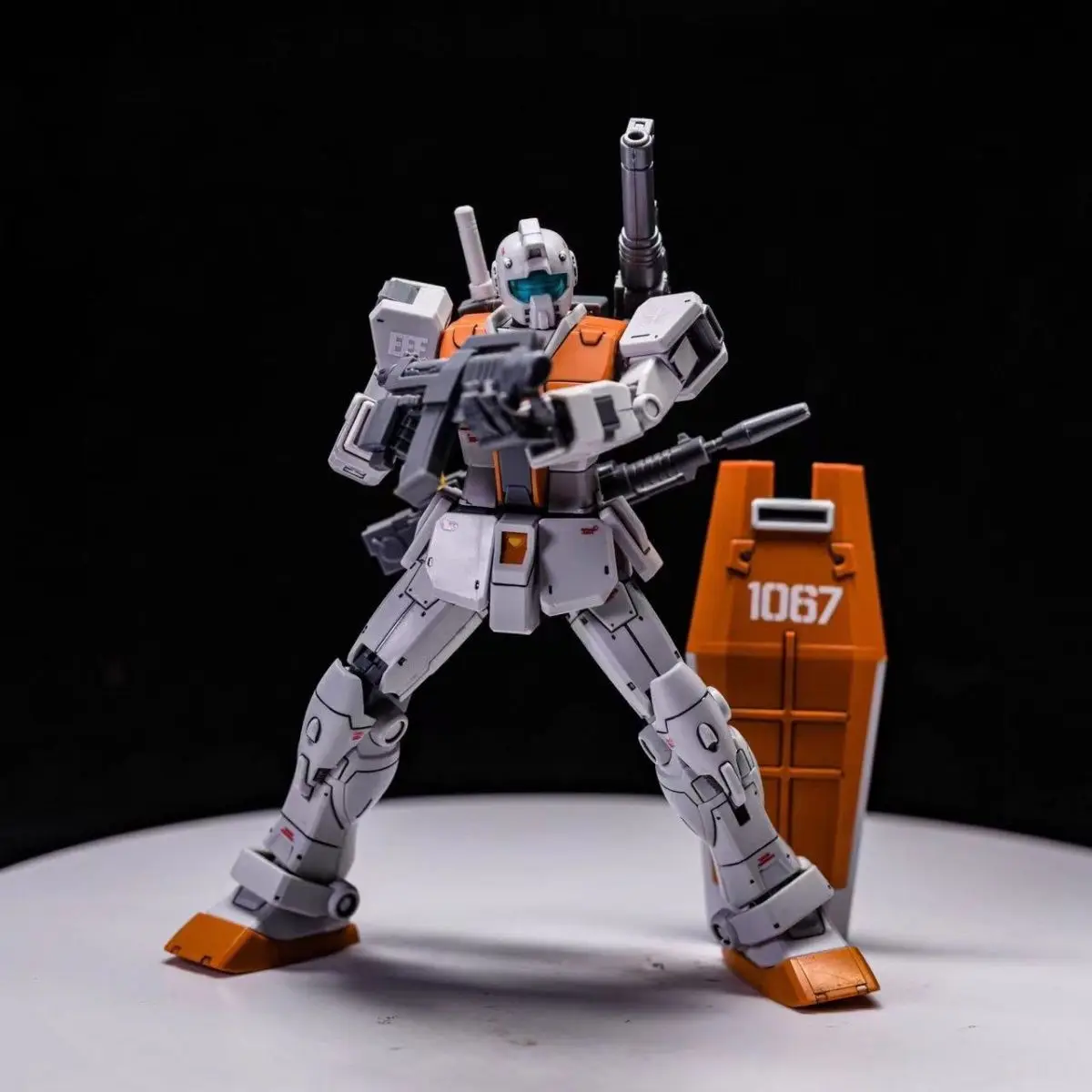 Фото Gaoke Xingdong HG 1/144 GTO RGM-79 GM Марокканская модель переднего типа в сборе, экшн-фигурки, робот, пластиковая модель, игрушки, подарки для детей №2
