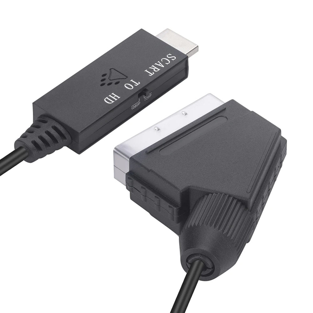 Фото 1 м Scart в HDMI 1080P видео-аудио конвертер Plug and Play HD-видео конвертер для телеприставки HDTV DVD STB аксессуары №5