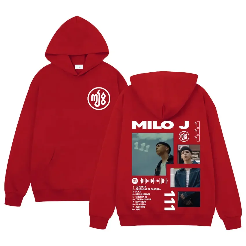 Фото Толстовка с капюшоном в стиле поп-репер Milo J Nice Album Merch, мужские и женские толстовки в стиле панк, хип-хоп, повседневные толстовки в стиле Харадзюку большого размера с длинными рукавами для фанатов №5