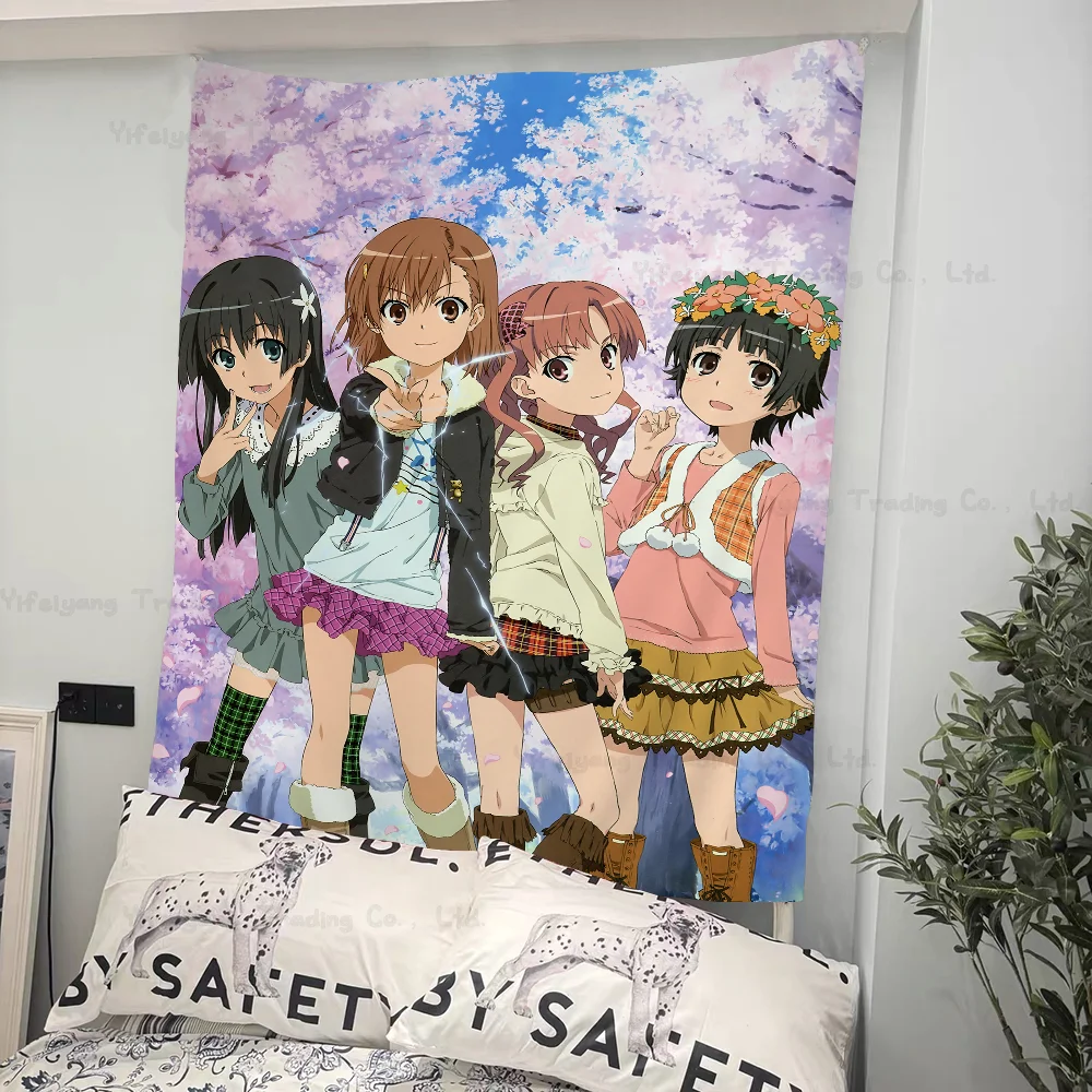 Аниме Toaru Kagaku No Railgun мультфильм гобелен богемные настенные гобелены Мандала домашний декор