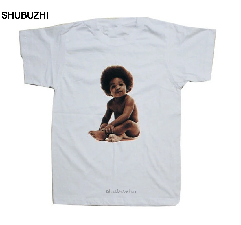 Известная большая накидка, белая футболка Biggie Baby, новая модная футболка