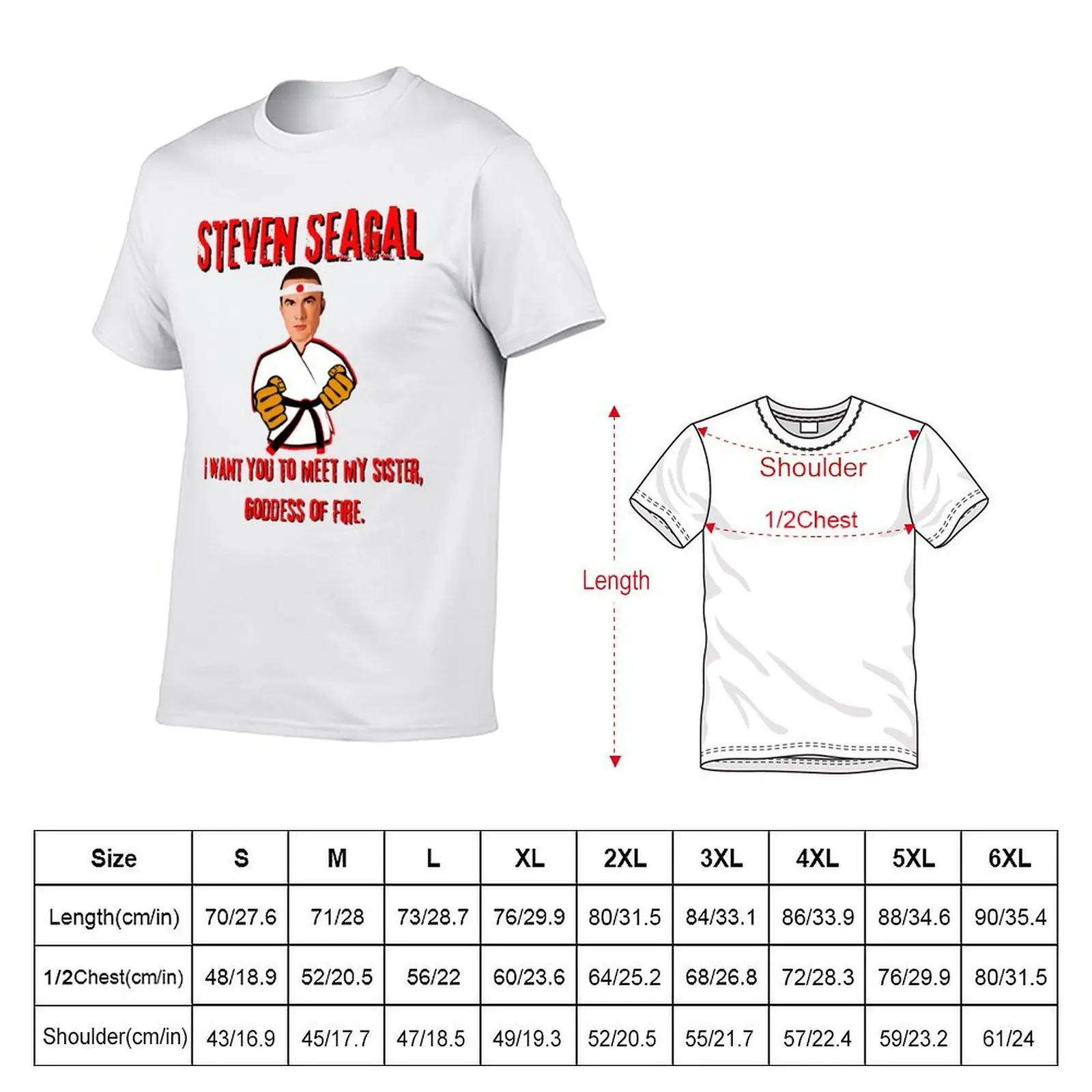 Steven Seagal - Fire T-Shirt мужская футболка из плотного хлопка мужская футболка роскошная футболка (art.: 3920d17a5dbe0) - 3920d17a5dbe0