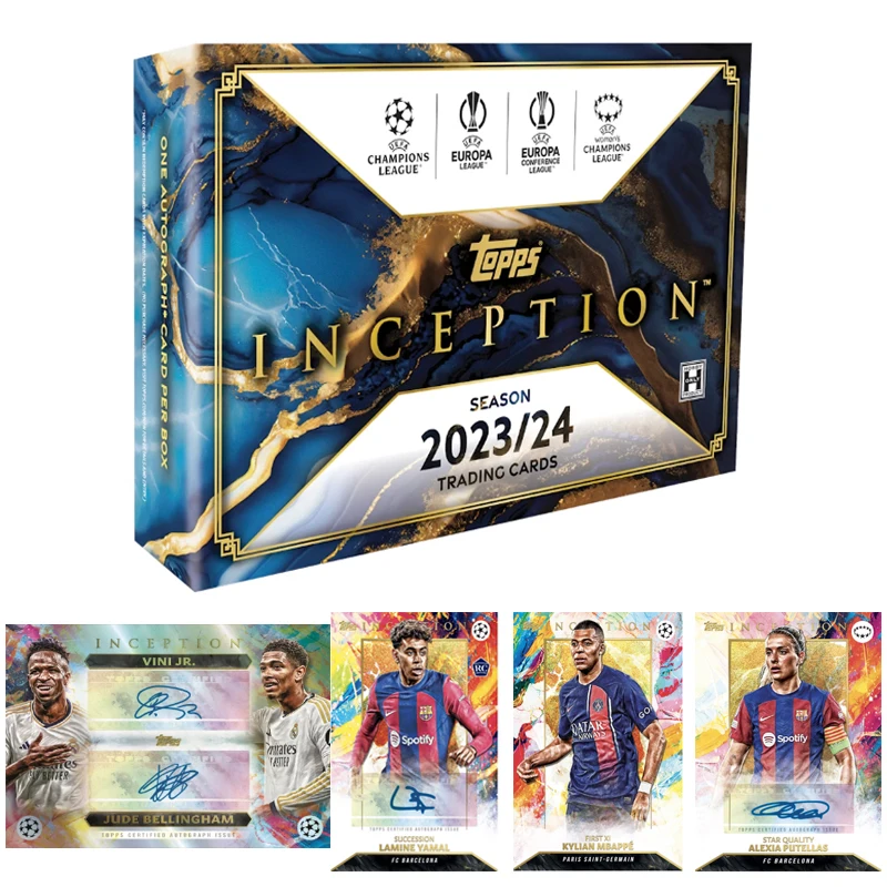 2023-24 Topps Inception Rosen Football Yamal Mbappe Ronaldinho Like Football Star Фирменная карта Fanatic Fanatic Fan Collection Card