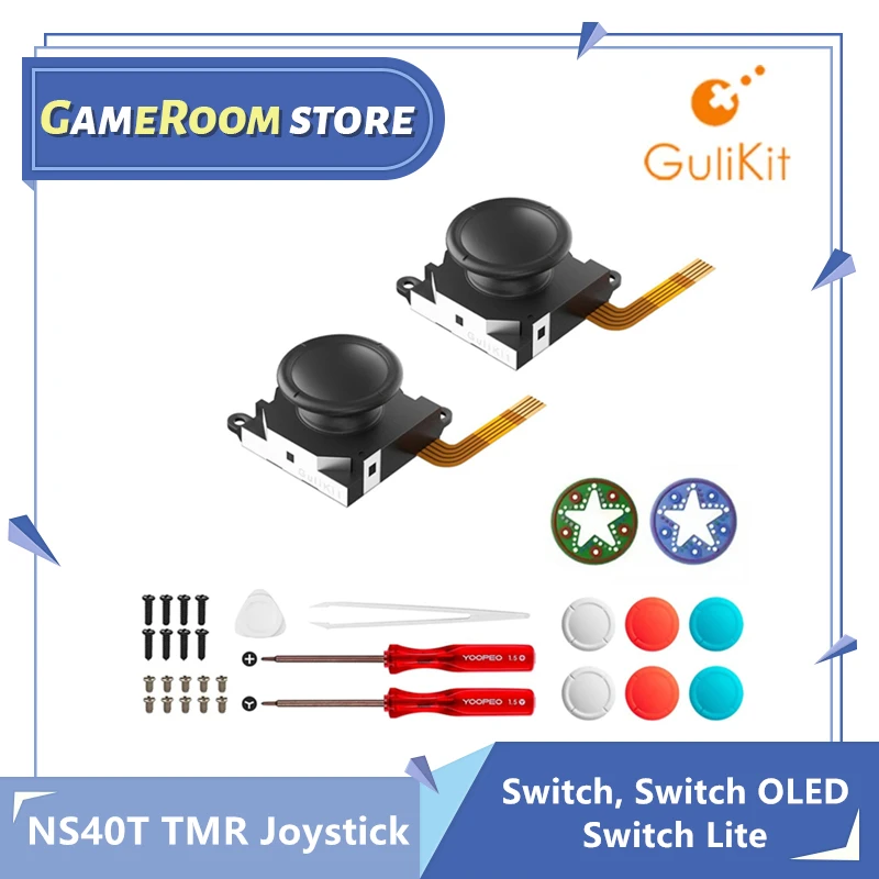 GuliKit NS40T Джойстик TMR для Joy-Con Сменные комплекты Deriva Vara Eletromagnética для Nintendo Swicth/Switch OLED Repair CAP