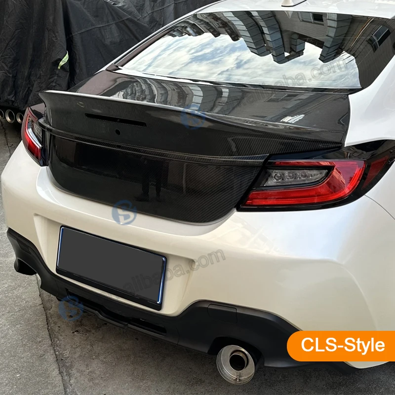 Фото OEM стиль Ducktail черный задний сухой багажник из углеродного волокна для Subaru Brz GR86 №3