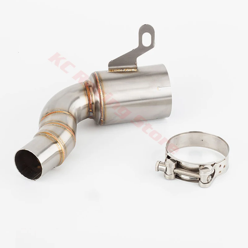 Фото Для KTM DUKE RC 125 250 390 ADV Adventure 2020 2021 2022 2023 De-cat выхлопной каталитический Средний Соединительный патрубок Cut-cat №5