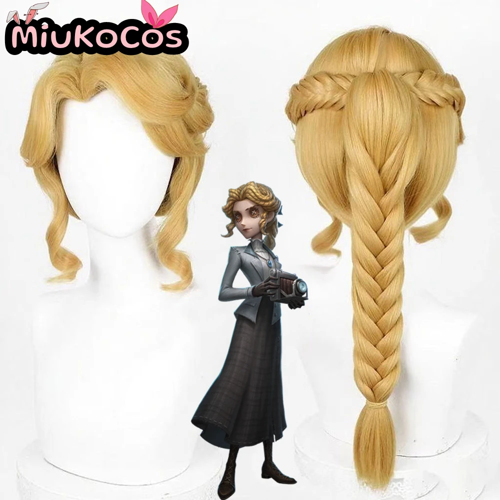 В НАЛИЧИИ Журналист Алиса Деросс Косплей Парик MiukoCosplay Game Identity V Косплей