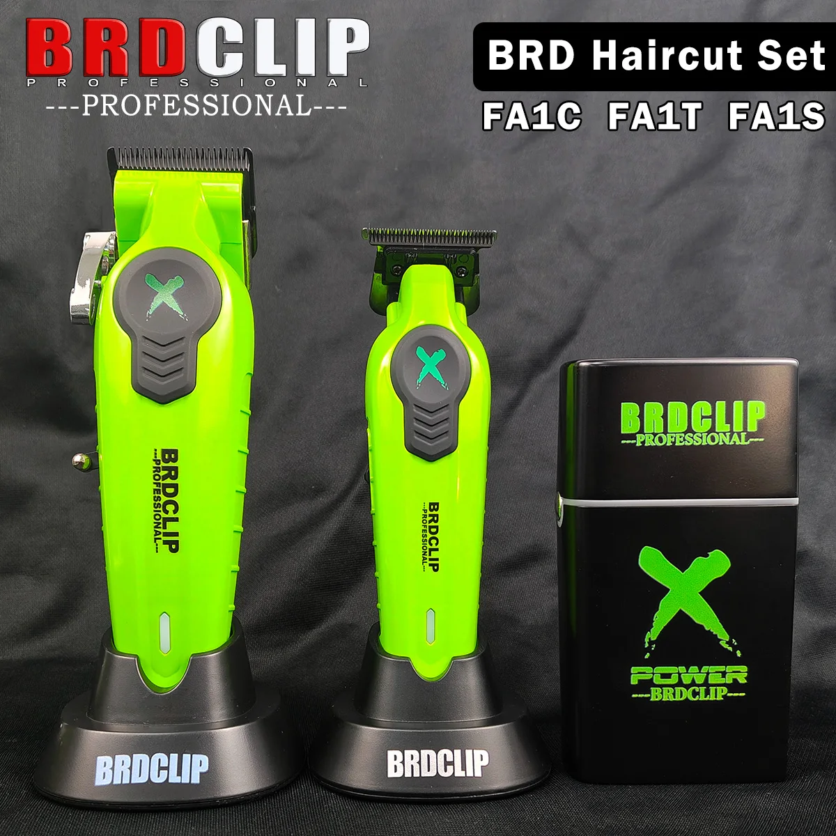 Профессиональная машинка для стрижки волос BRDCLIP Barber FA1C FA1T FA1S 7500 об/мин DLC Blade, электробритва, триммер, машина для стрижки волос с основанием