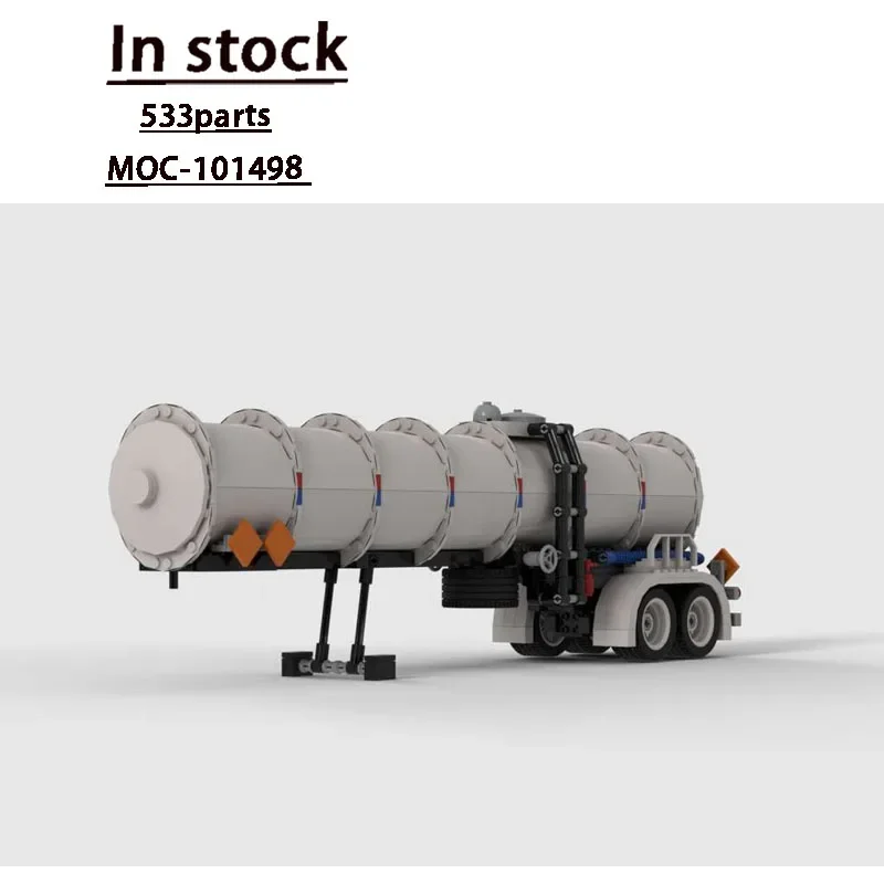 Фото MOC-101492Cargo грузовик для транспортировки подходит для всех видов строительных блоков со шлейфом модель мальчика на день рождения ToysGifts №3