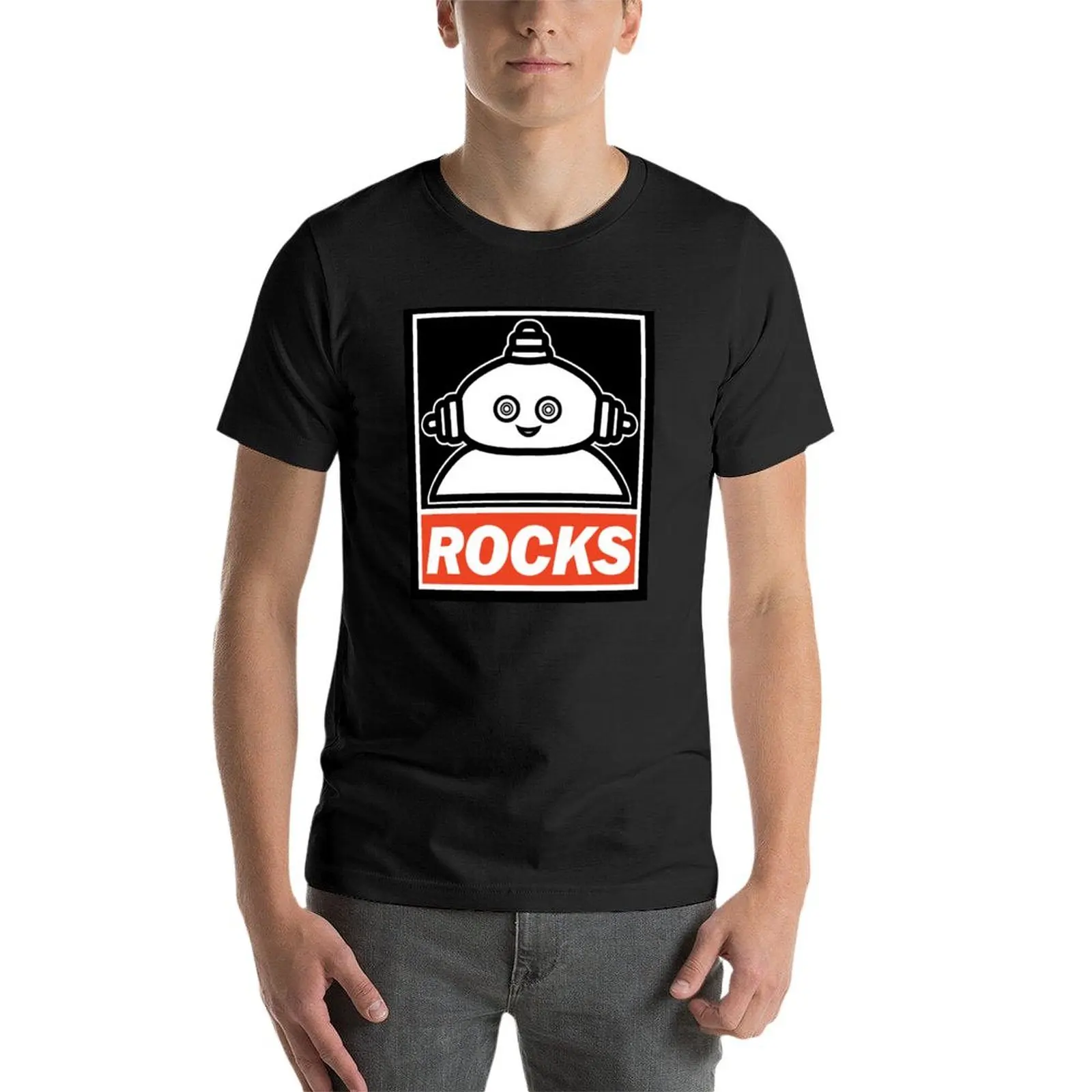 Фото Makka Pakka - Rocks футболка, милые топы, большие размеры, эстетическая одежда, футболки, мужские №4