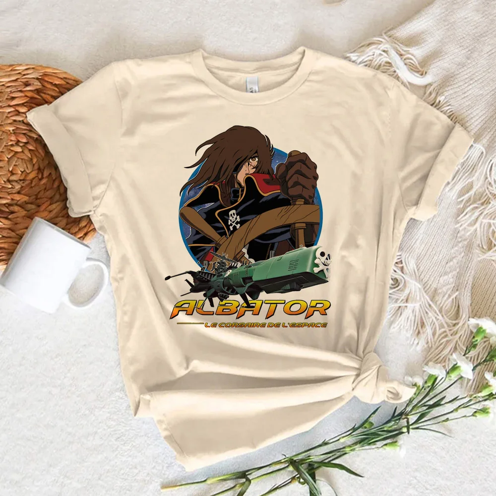 Футболка Albator, женская футболка в японском стиле, женская дизайнерская аниме одежда