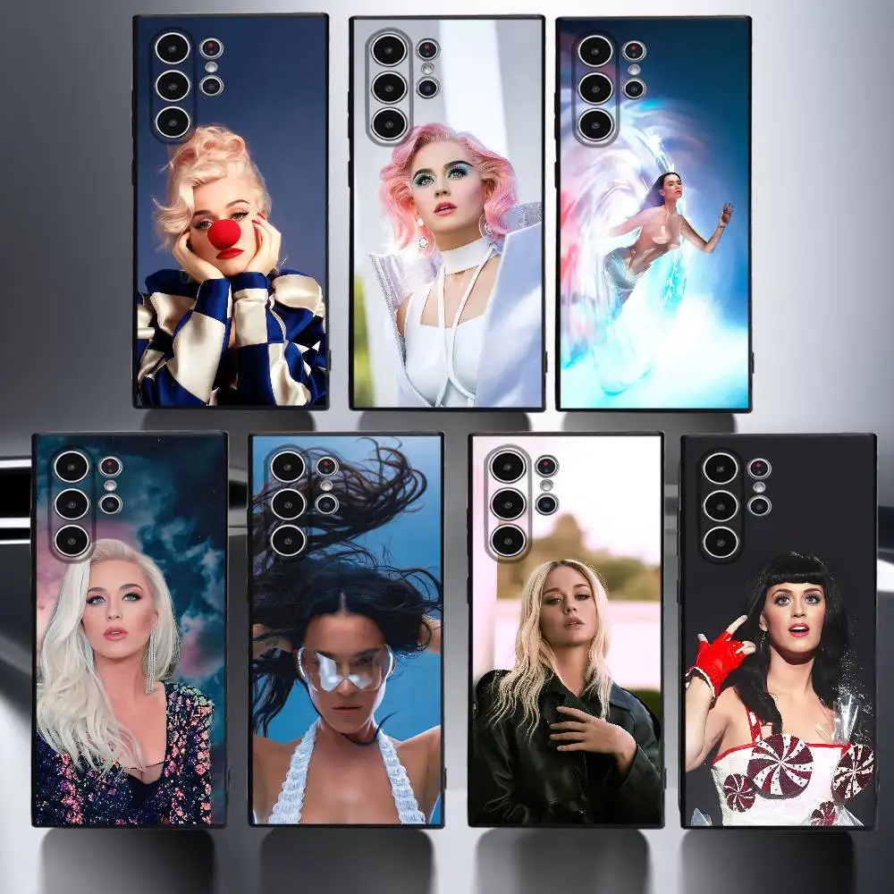 Чехол для телефона Singer K-Katy P-Perry для Samsung Galaxy S25 S24 S23 S22 S21 S20 Ultra Plus, противоударный матовый мягкий чехол Funda