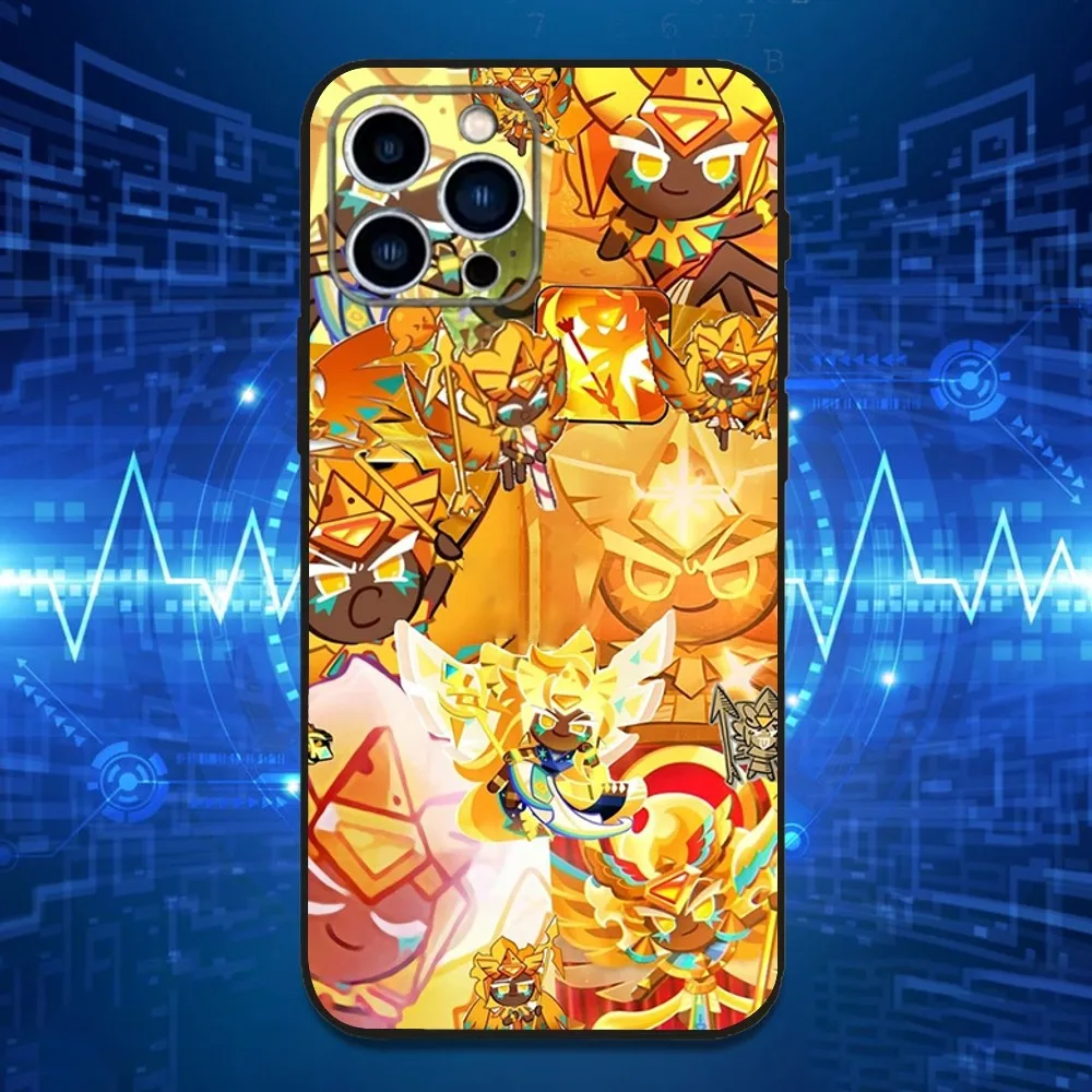 Чехол для телефона Game C-Cookie Run K-Kingdom для iPhone 16,15,14,13,12,11 Plus, Pro Max, XS, X, XR, SE, Mini, 8,7, мягкий силиконовый черный чехол (art.: 3920cea3f4685) - 3920cea3f4685