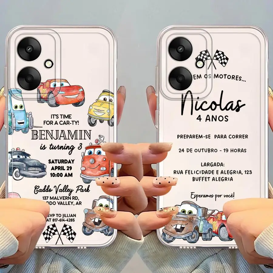 Чехол для Xiaomi Poco X3 NFC X3 Pro Clear Cover Disney Lightning McQueen Cars