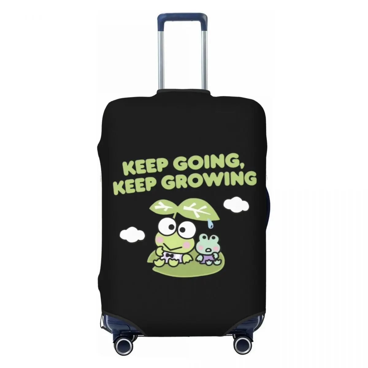 Пользовательский чехол для дорожного багажа Sanrio Kero Kero Keroppi, эластичный защитный чехол для чемодана, подходит для 18-32 дюймов