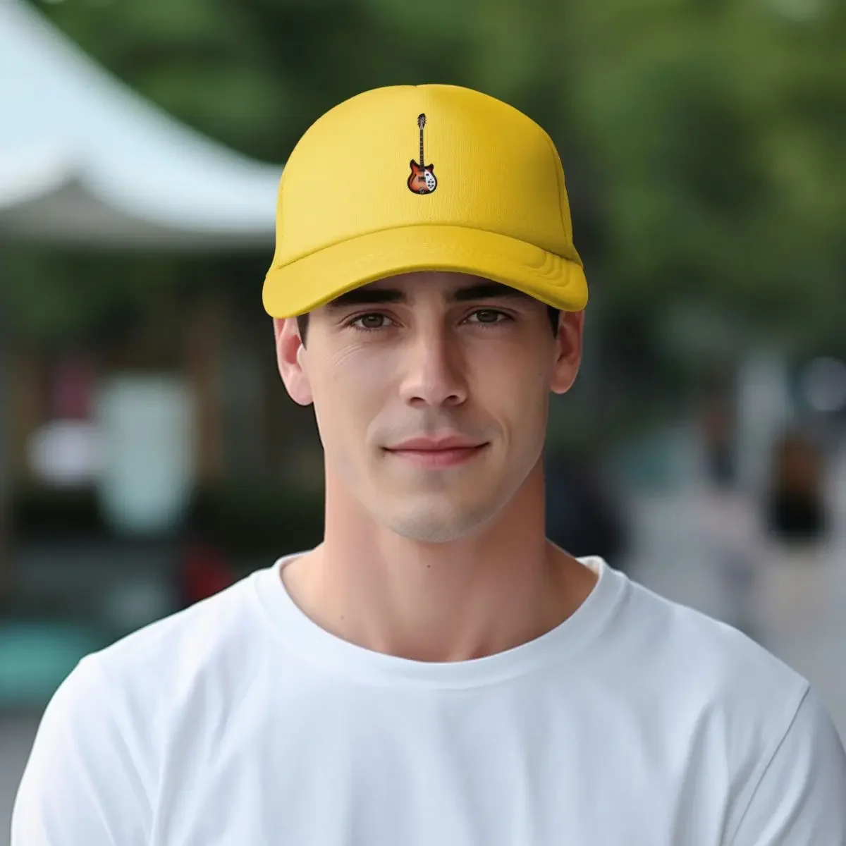 Фото Rickenbacker 360, сетчатые бейсболки с эскизом, бейсболки Snapback, дышащие повседневные бейсболки для улицы, мужские и женские №5
